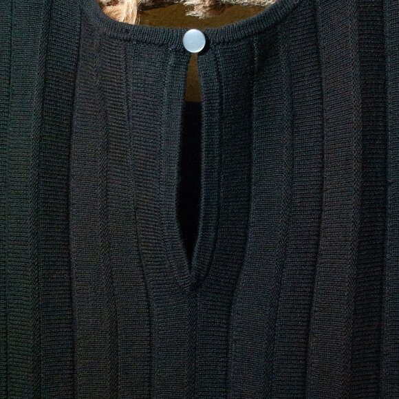 NWT J. Crew Pleated Cotton Sweater Shift Dress in Jet Black size XXL - Picture 9 of 12